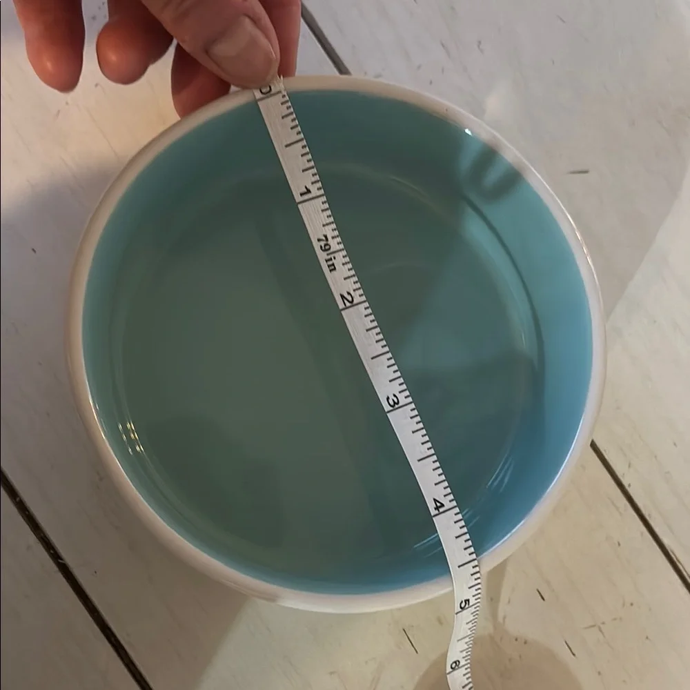 Catitude Ceramic Pet Bowl - White and Blue